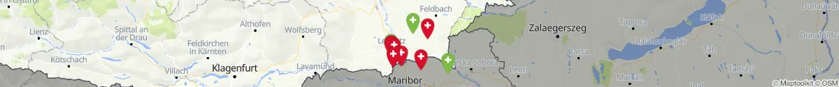 Map view for Pharmacies emergency services nearby Mureck (Südoststeiermark, Steiermark)